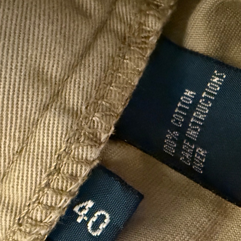 Y2K vintage 2000s Polo Ralph Lauren Tyler Shorts Classic Polo Chino KhakiSize 40 - Picture 3 of 6